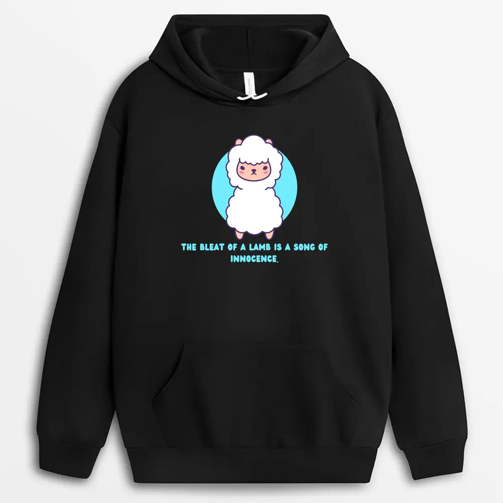 The Bleat Of A Lamb Is A Song Of Innocence Ascxtee Hoodie - Black