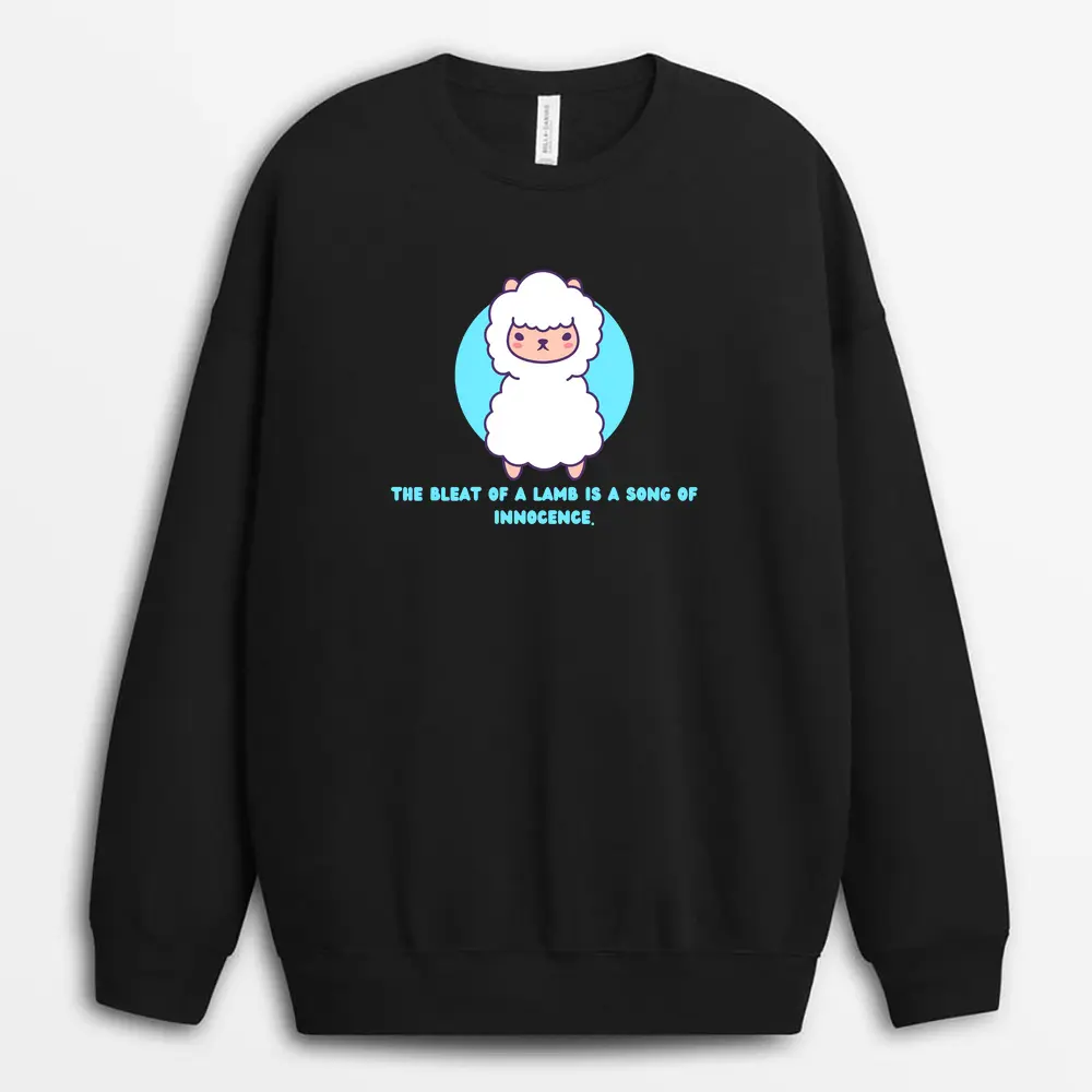 The Bleat Of A Lamb Is A Song Of Innocence Ascxtee Sweatshirt - Black