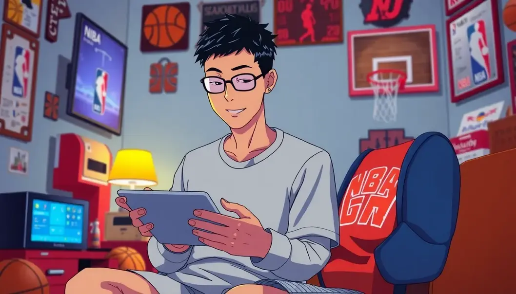 Anime meets NBA as fans cheer on with epic enthusiasm.
