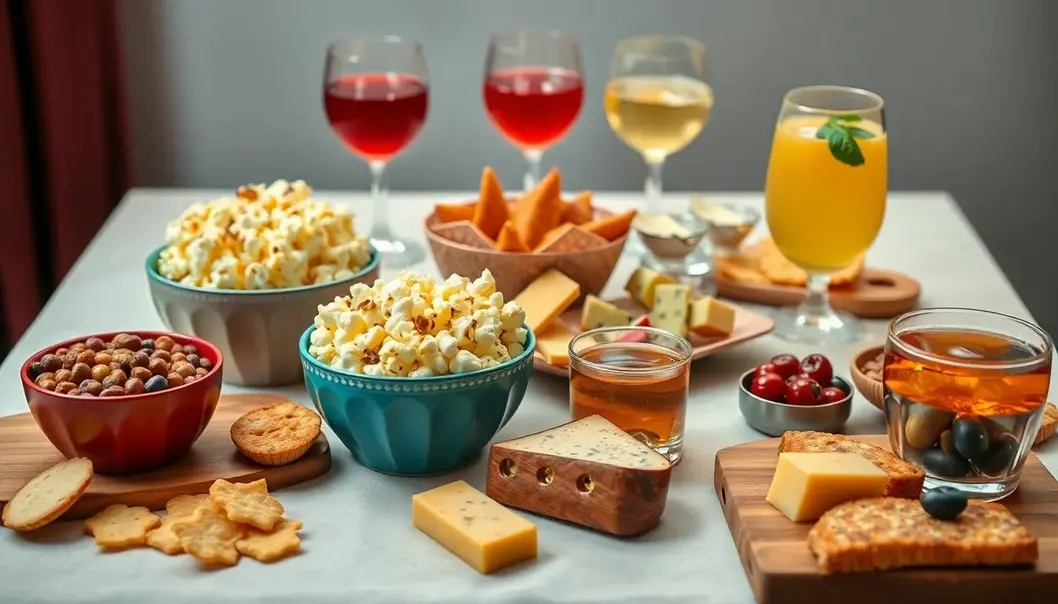 An immersive ’80s themed movie night setup.